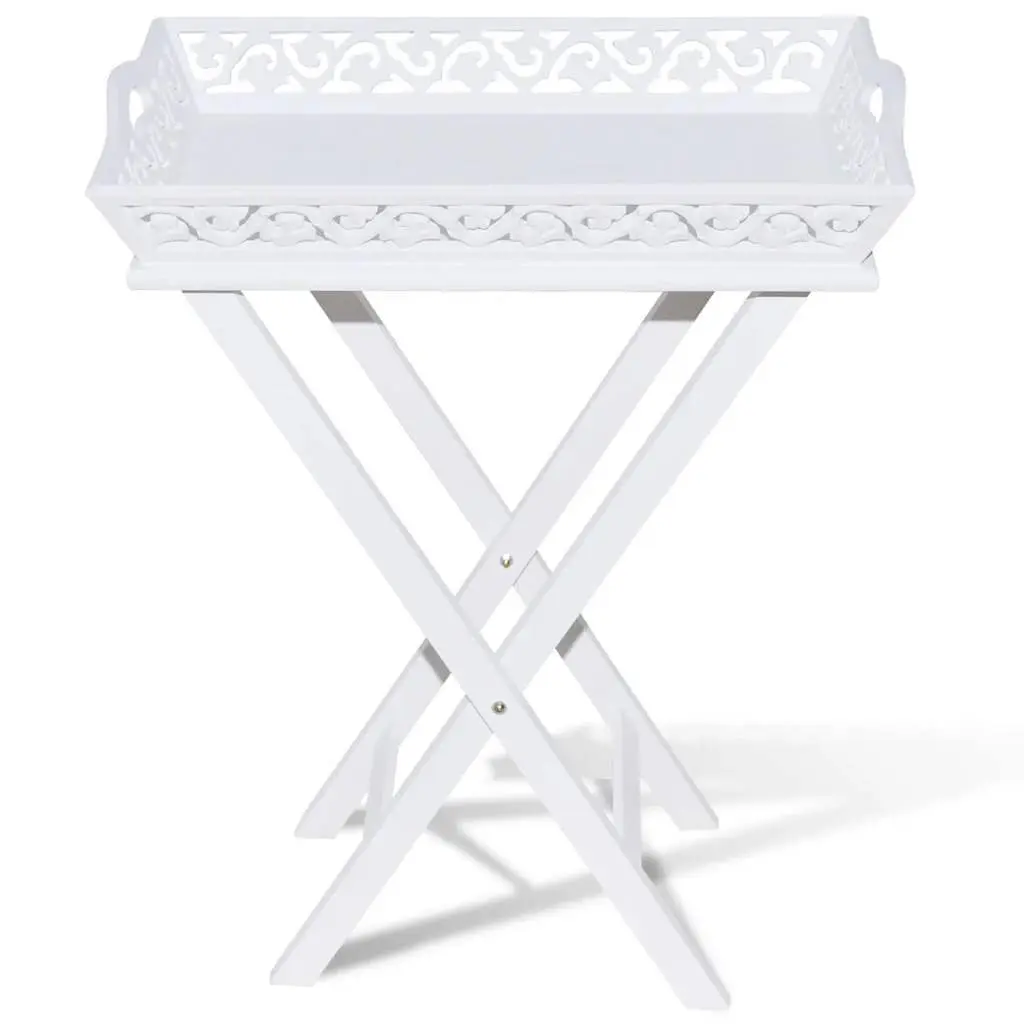Side Table with Removable Tray for Storage