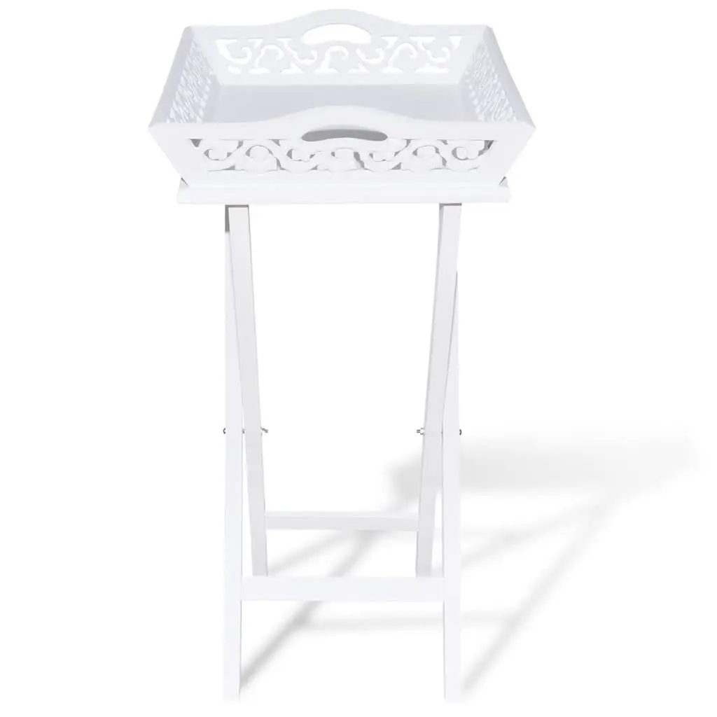 Side Table with Removable Tray for Storage