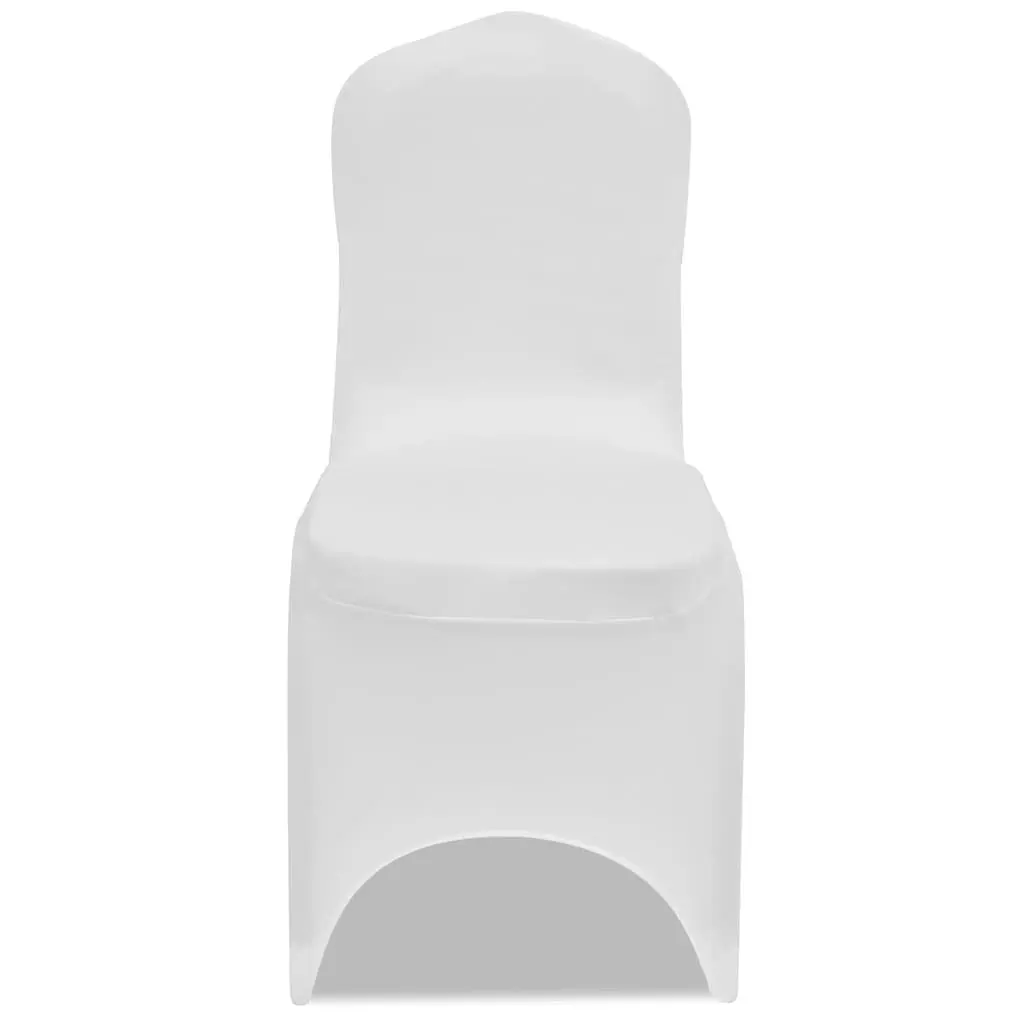 Chair Cover Stretch White 50 Pieces Event Wedding Banquet Spandex Slipcover