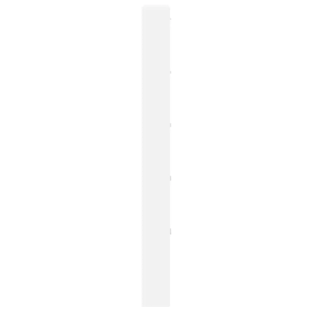 White Wooden Shoe Cabinet with 5 Compartments