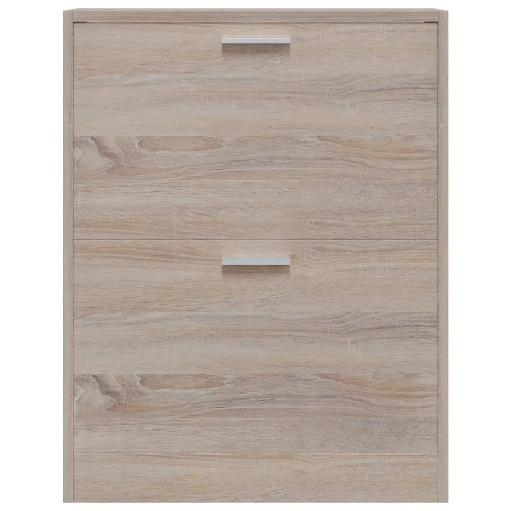 Wooden Shoe Cabinet with 2 Compartments