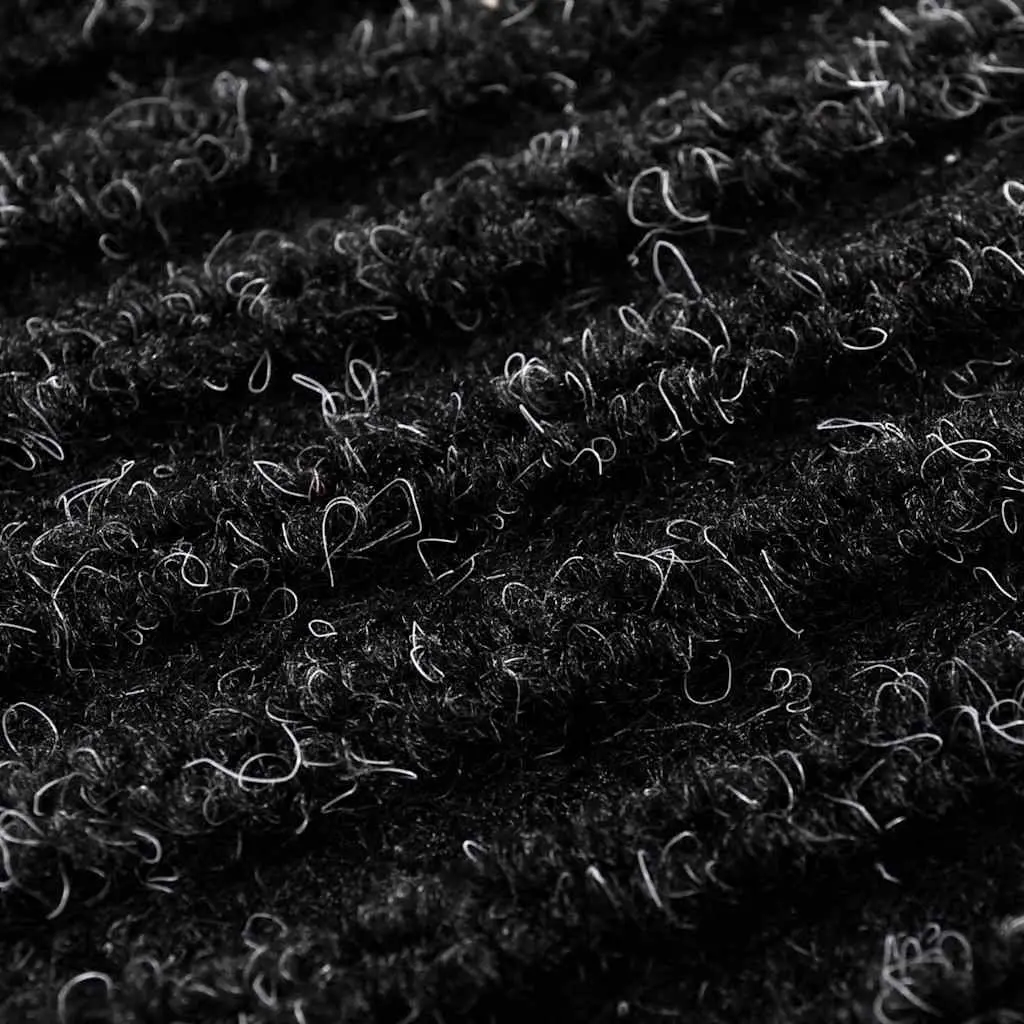 Door Mat PVC 90 x 60 cm Black Non-Slip Easy Clean