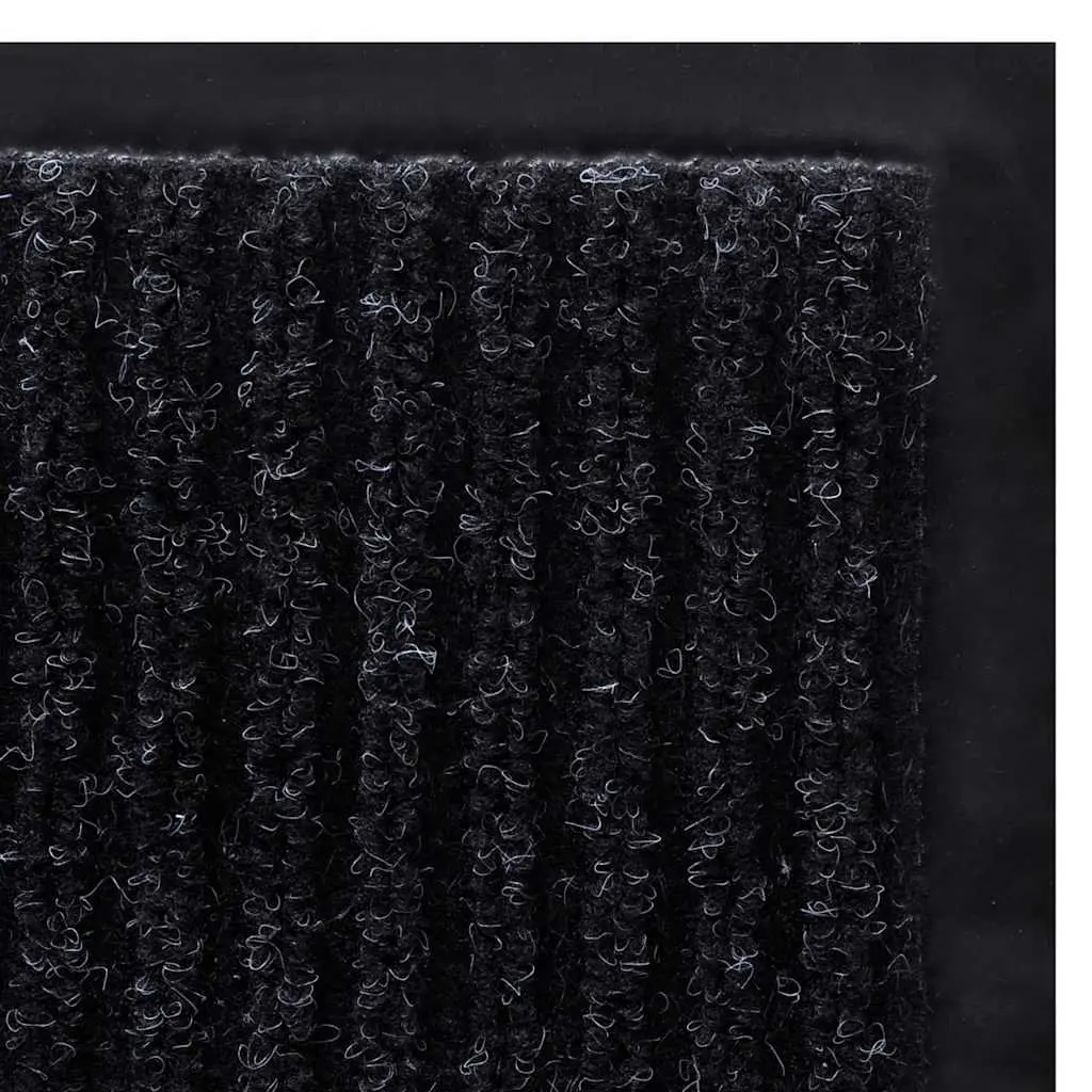Door Mat PVC Non-Slip 120 x 180 cm Black Indoor Outdoor Entry