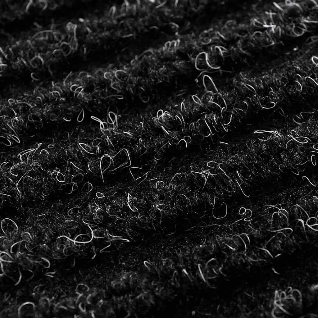 Door Mat PVC Non-Slip 120 x 180 cm Black Indoor Outdoor Entry