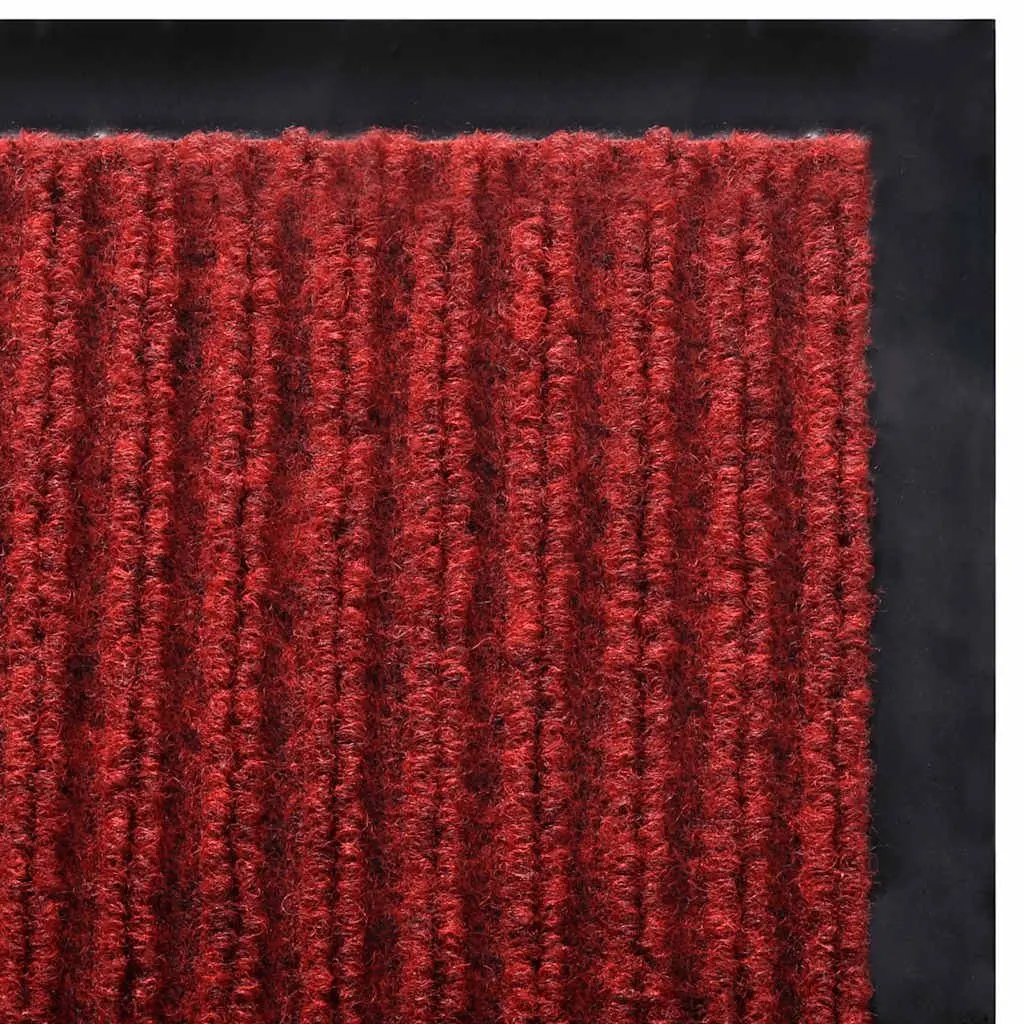 Door Mat PVC 90 x 60 cm Red Non-Slip Indoor Outdoor