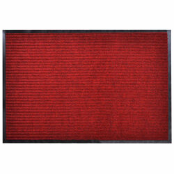 Quality Red Door Mat 90 x 120 cm with Non-Slip PVC