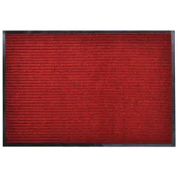 Durable Red Door Mat 90 x 150 cm with Non-Slip PVC Backing