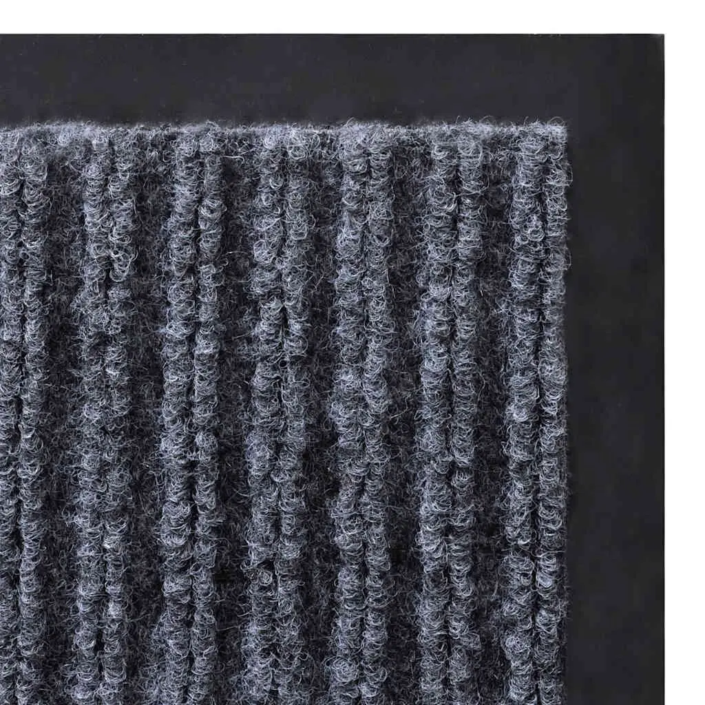 Grey Door Mat 90 x 120 cm with Non-Slip Backing