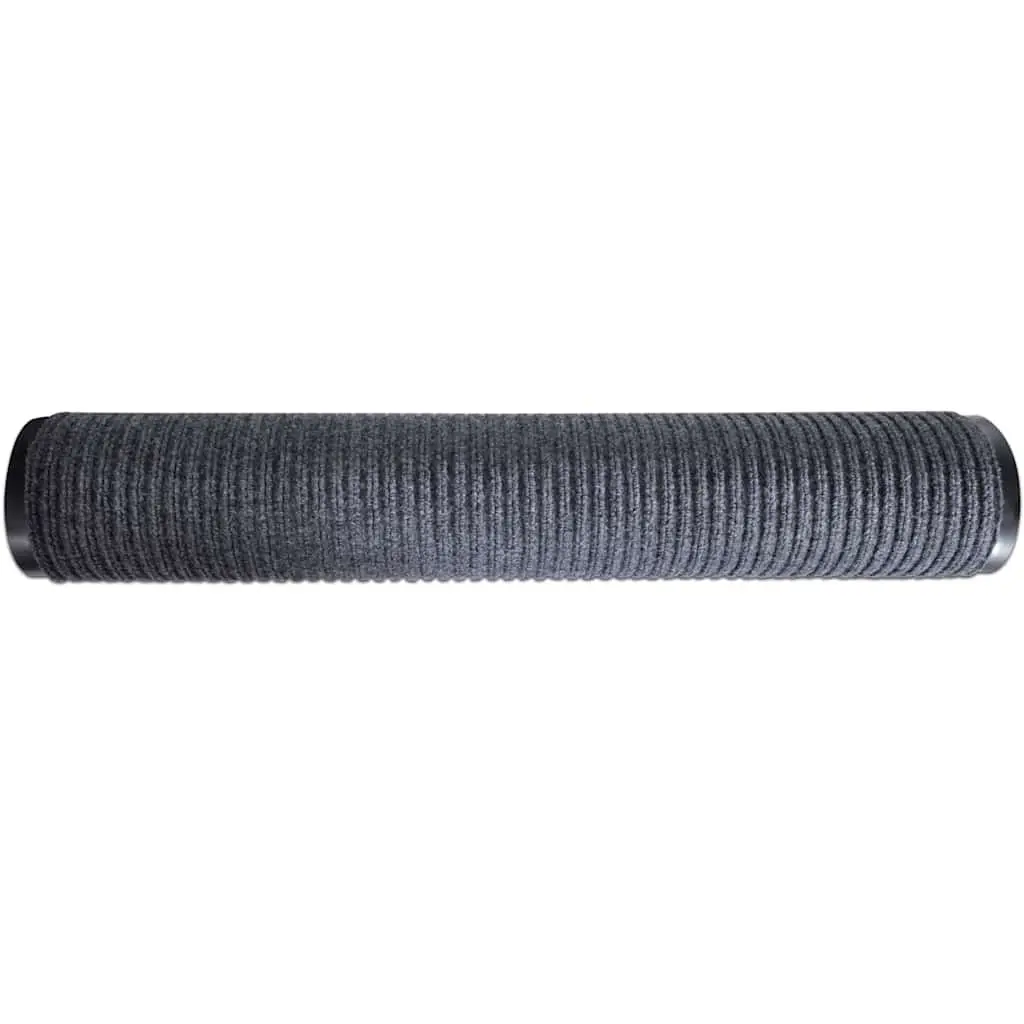 Grey Door Mat 90 x 150 cm with Non-Slip Backing