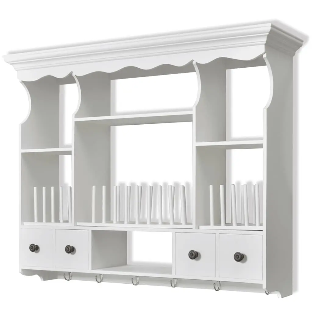 Wooden Kitchen Wall Cabinet with Storage