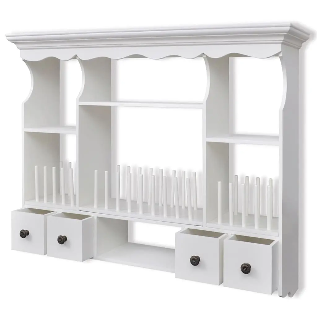 Wooden Kitchen Wall Cabinet with Storage