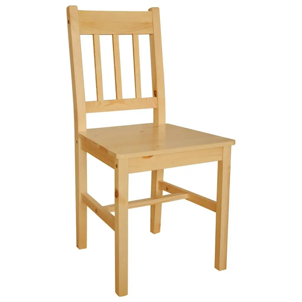 Beige Dining Chairs Set of 2 with Solid Wood Structure