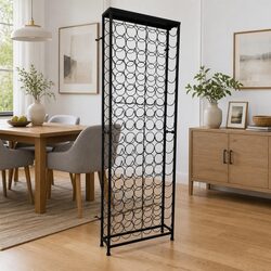Sturdy Metal Wine Rack for 108 Bottles - Wall Mountable
