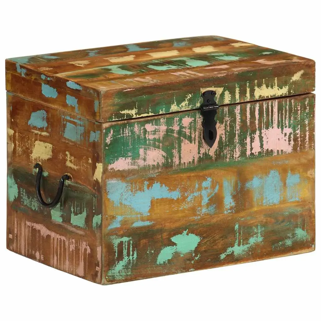 Antique-Style Reclaimed Wood Storage Box