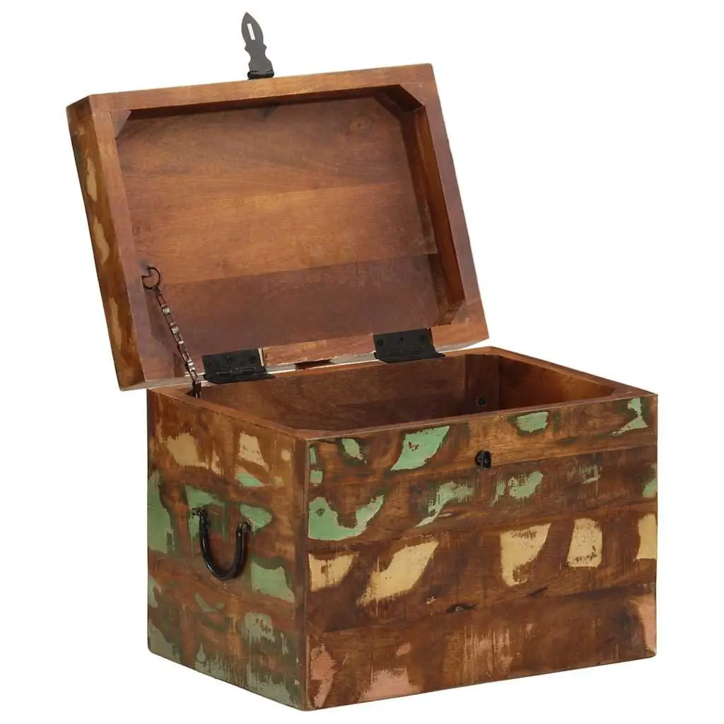 Antique-Style Reclaimed Wood Storage Box