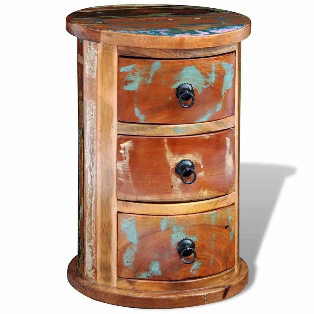 Antique Style Storage Cabinet with 3 Durable Drawers