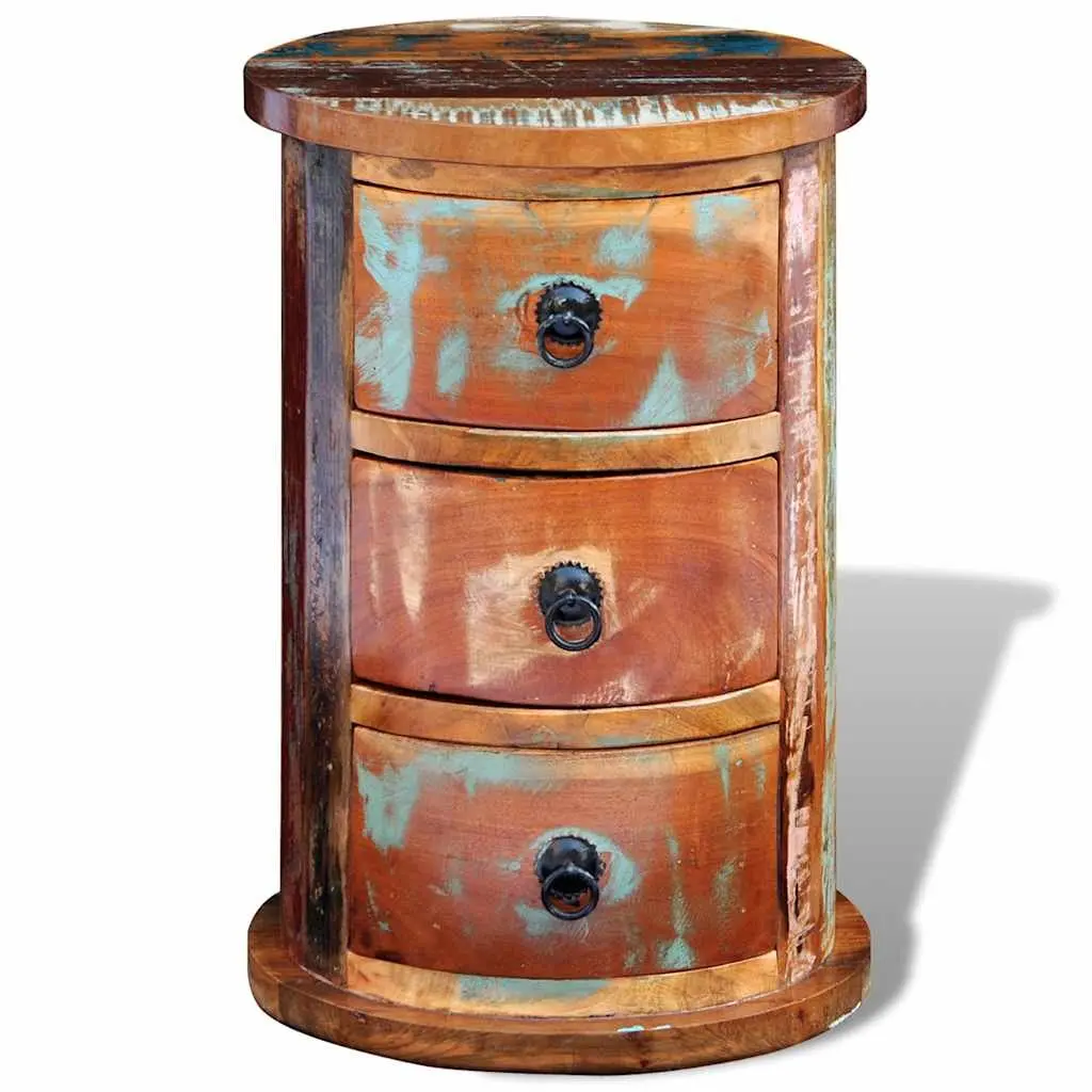 Antique Style Storage Cabinet with 3 Durable Drawers