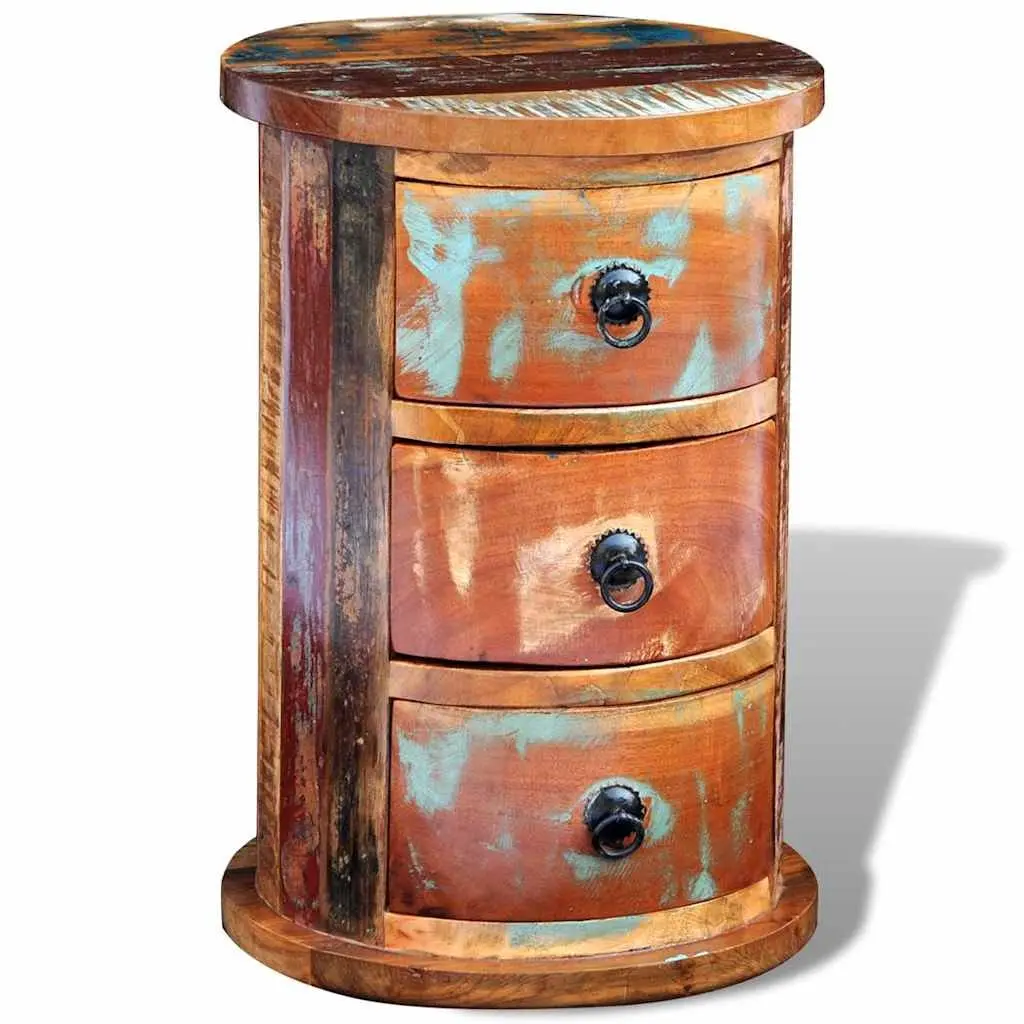 Antique Style Storage Cabinet with 3 Durable Drawers