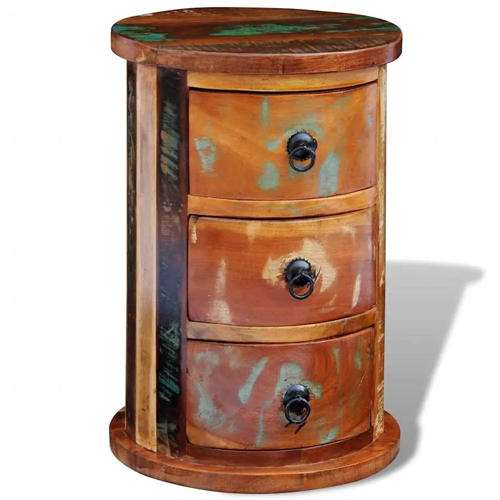 Antique Style Storage Cabinet with 3 Durable Drawers