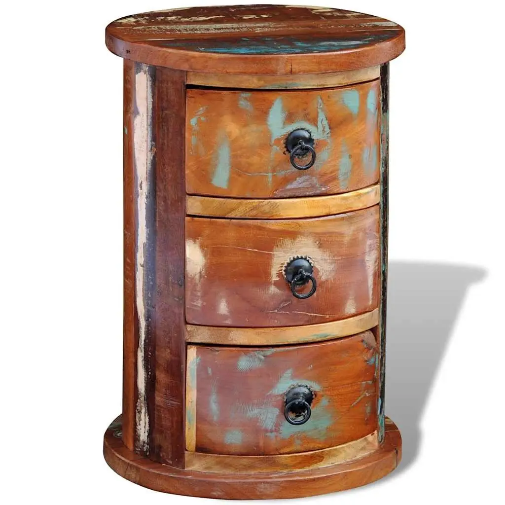 Antique Style Storage Cabinet with 3 Durable Drawers