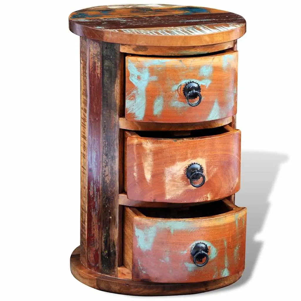Antique Style Storage Cabinet with 3 Durable Drawers