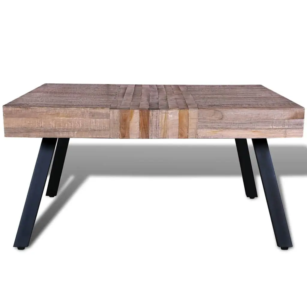 Square Coffee Table in Reclaimed Teak Wood