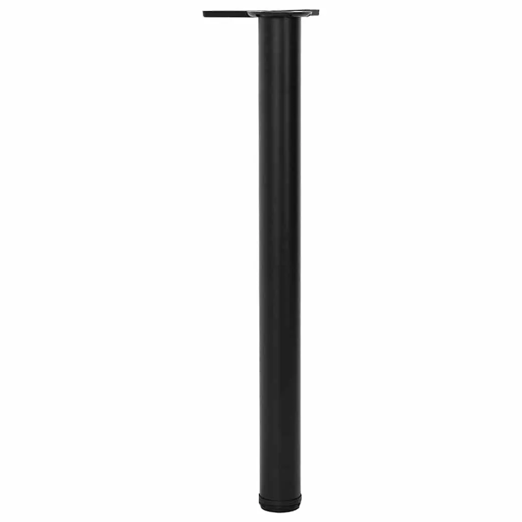 Table Legs Adjustable 710mm Black Set of 4