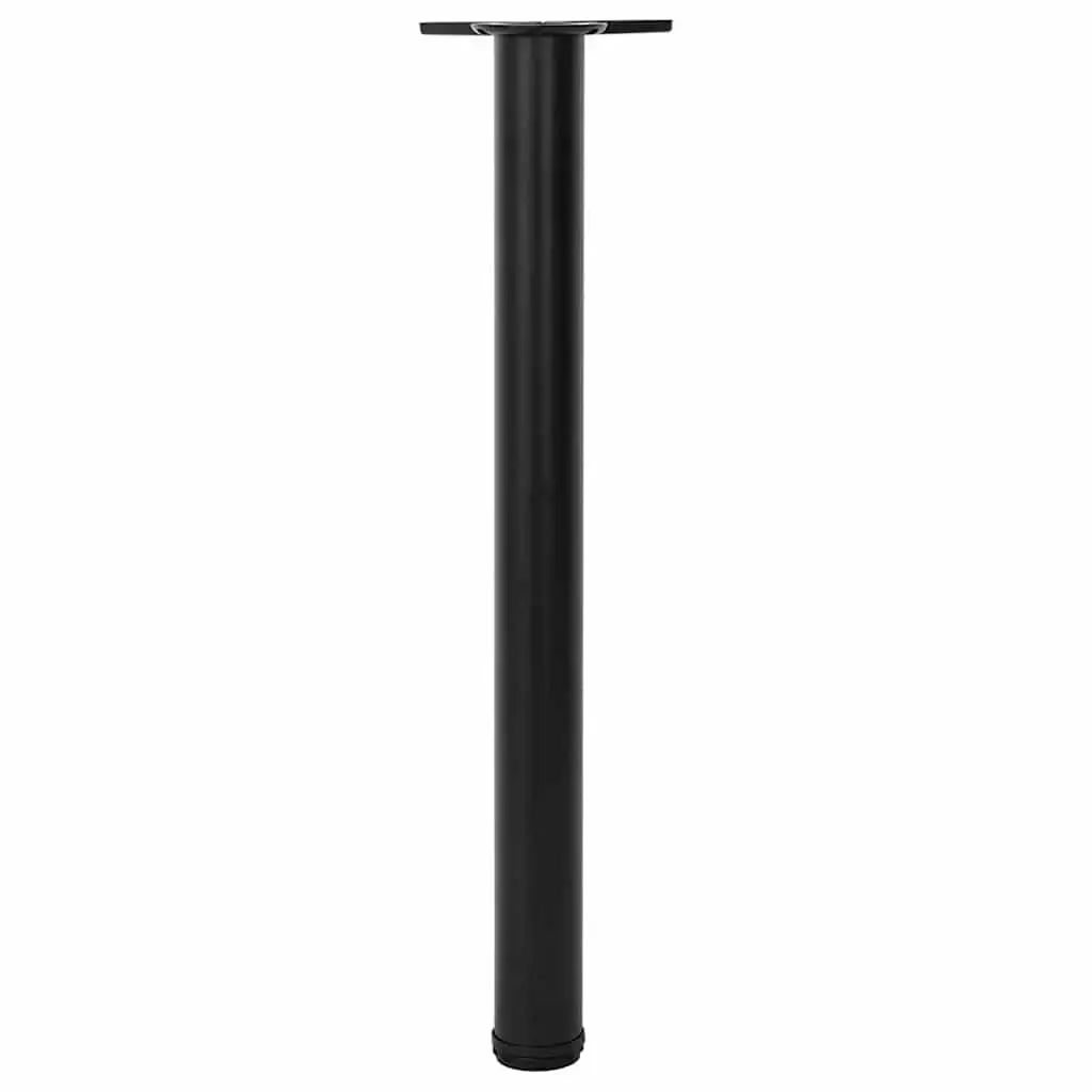 Table Legs Adjustable 710mm Black Set of 4