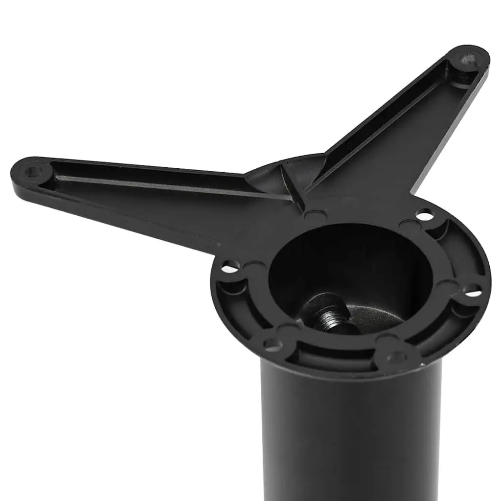 Table Legs Adjustable 710mm Black Set of 4