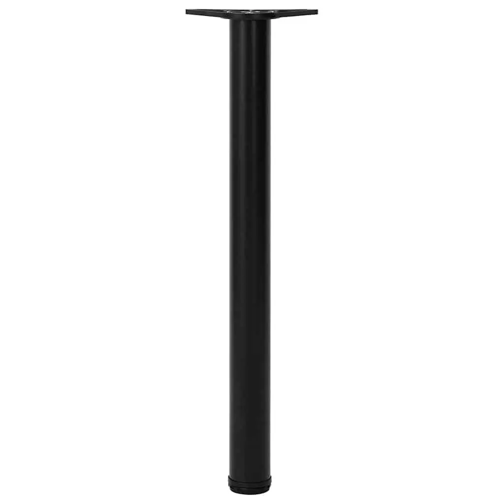 Table Legs Adjustable Set 4 pcs Black 710 mm Replacement Furniture Support