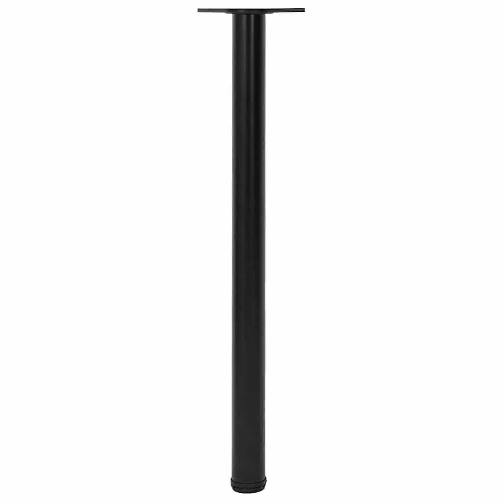 Table Legs Adjustable Black 870mm Set 4 Pieces