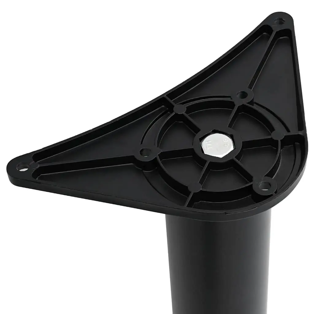 Table Legs Adjustable Black 870mm Set 4 Pieces
