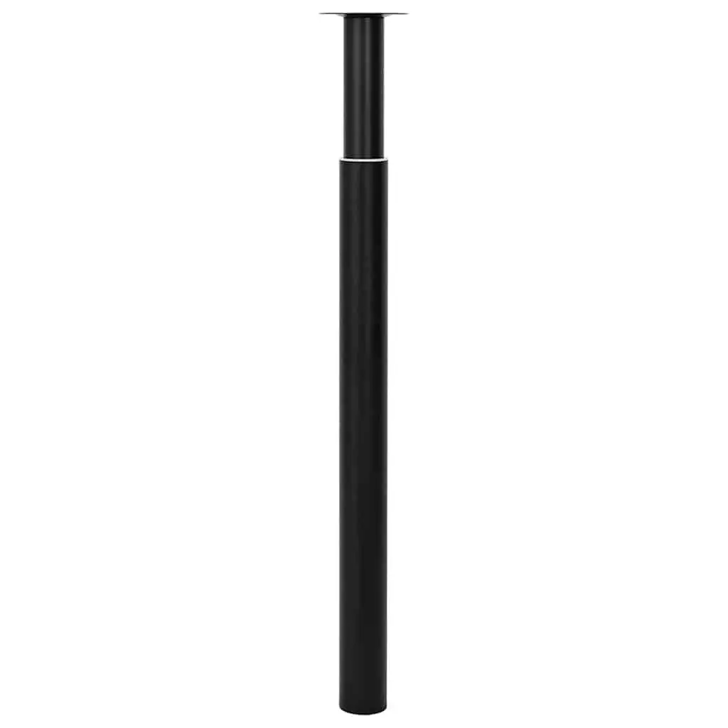 Black Adjustable Telescopic Table Legs 710-1100 mm