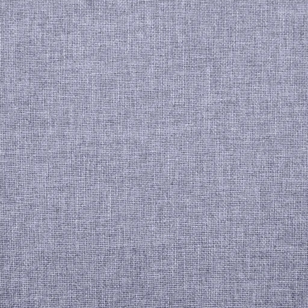 Grey Fabric 2-Seater Sofa with Padded Cushions