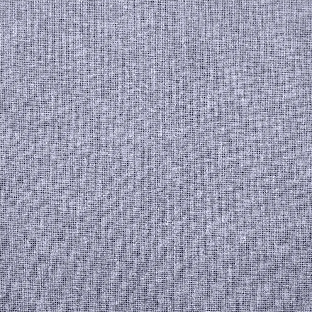 3-Seater Sofa Fabric Grey Removable Cushions