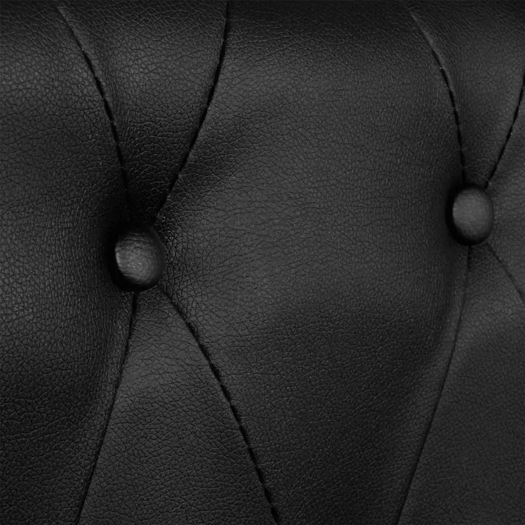 2-Seater Chesterfield Sofa in Black