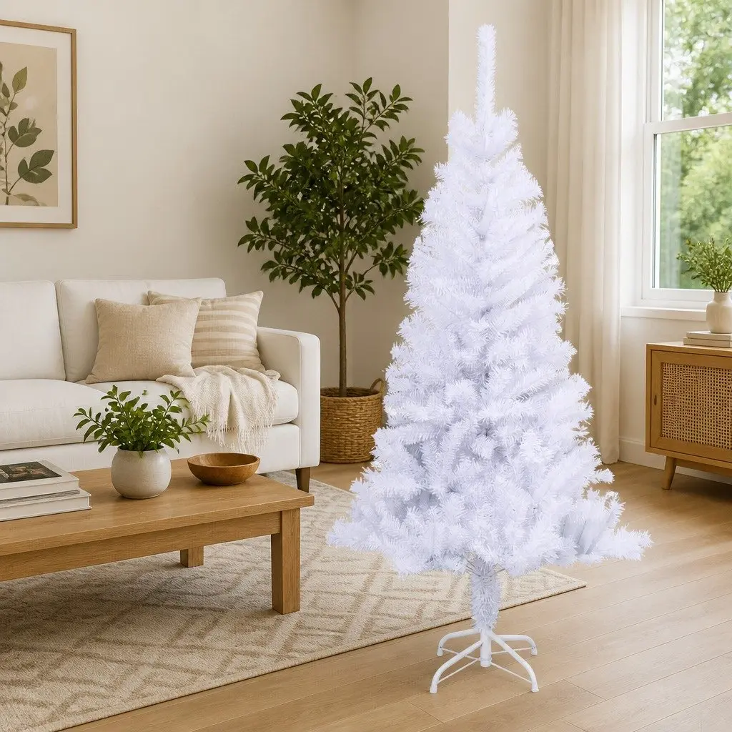 White Artificial Christmas Tree 150cm with Stand