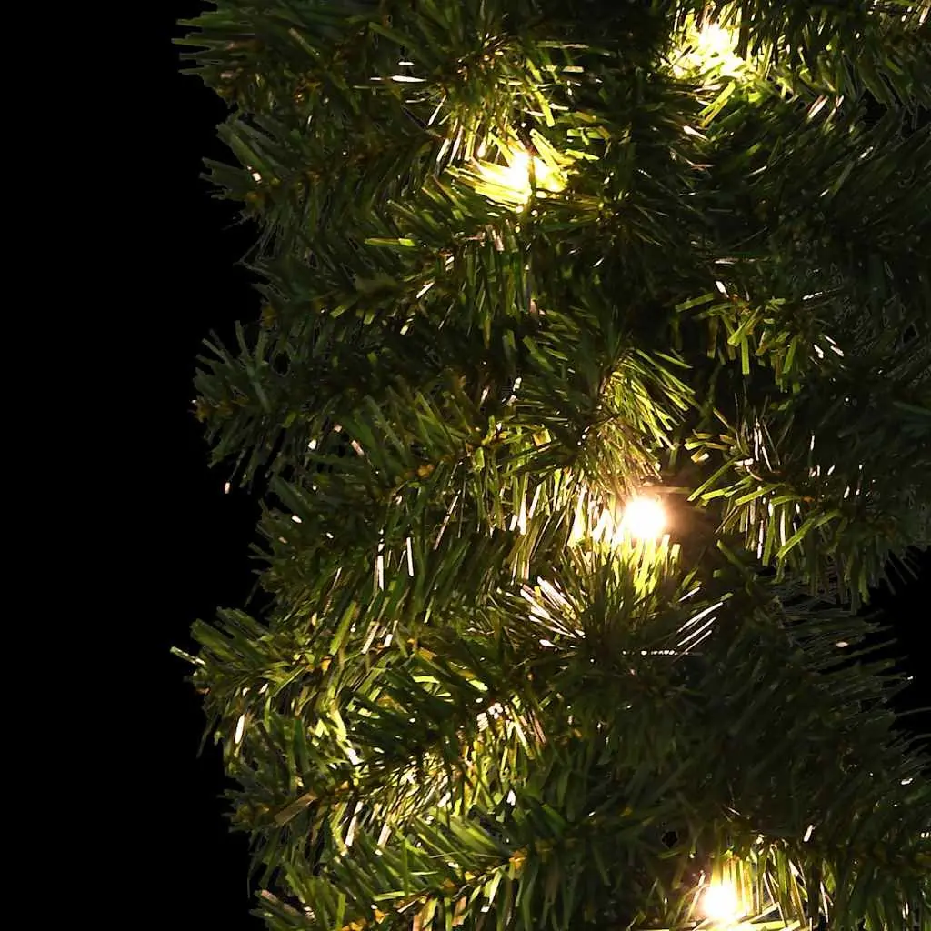 Christmas Garland with LED Lights 10m Green
