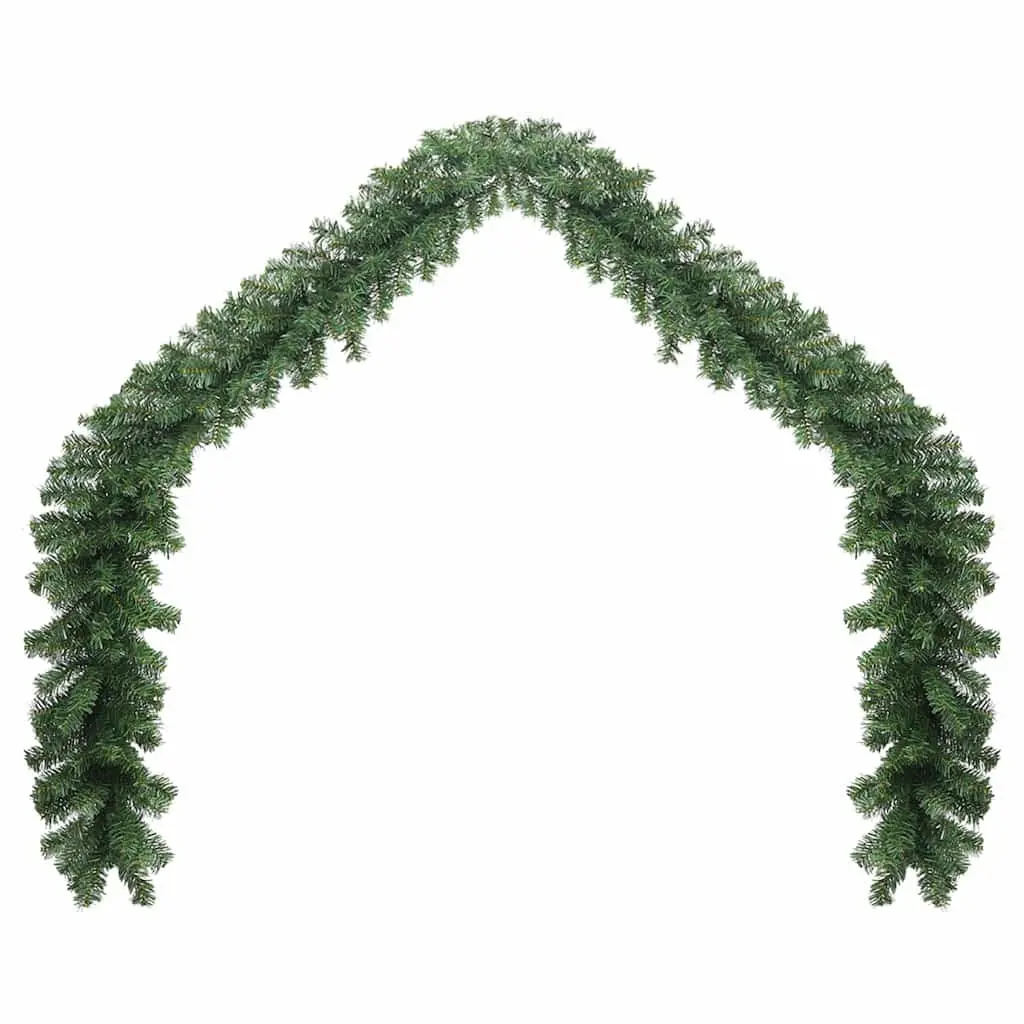 Christmas Garland Green LED Lights 20m Indoor Outdoor Decoration