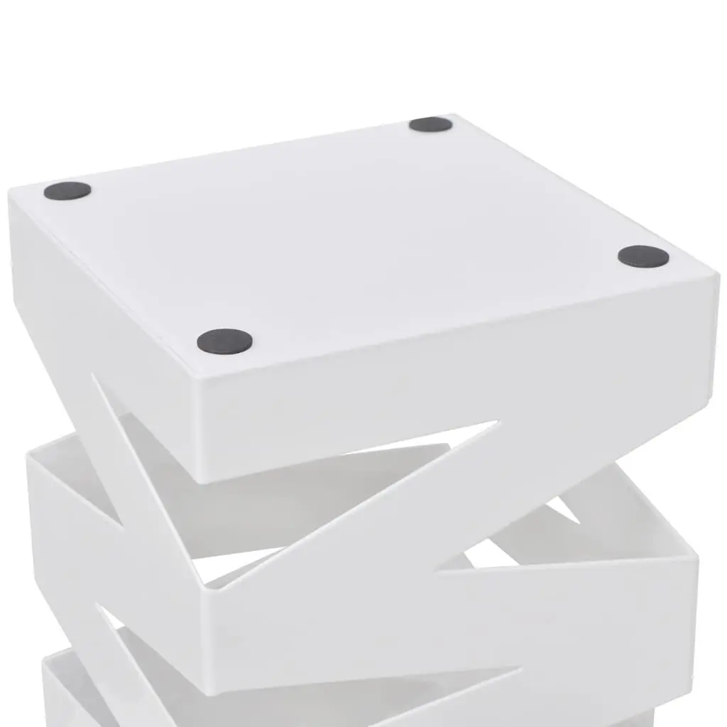 White Steel Umbrella Stand for Sticks and Poles
