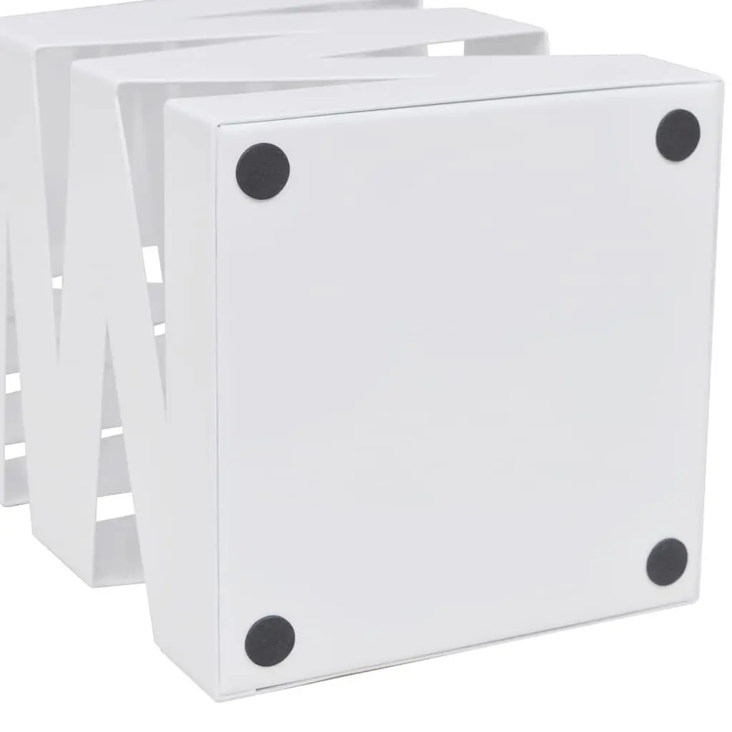 White Steel Umbrella Stand for Sticks and Poles