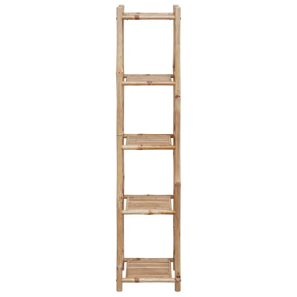 5-Tier Bamboo Shelf for Storage and Display