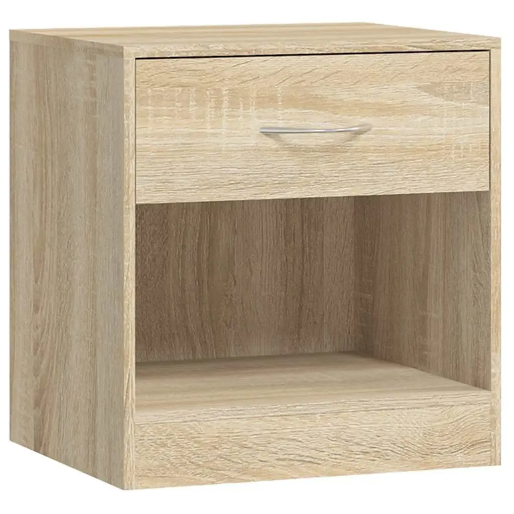 Bedside Table Set with Drawer Storage for Bedrooms
