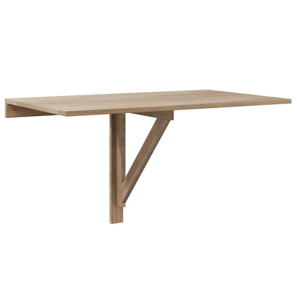 Brown Folding Wall Table 100x60 cm