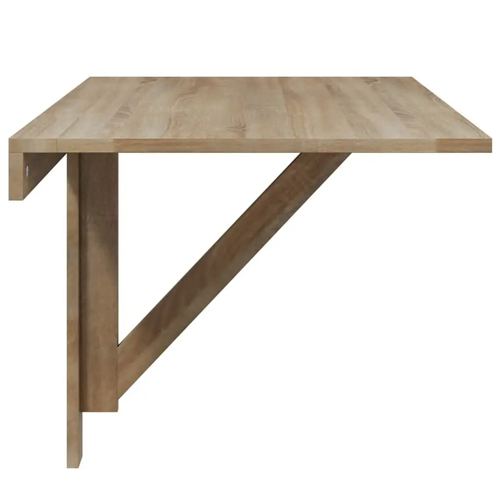 Brown Folding Wall Table 100x60 cm