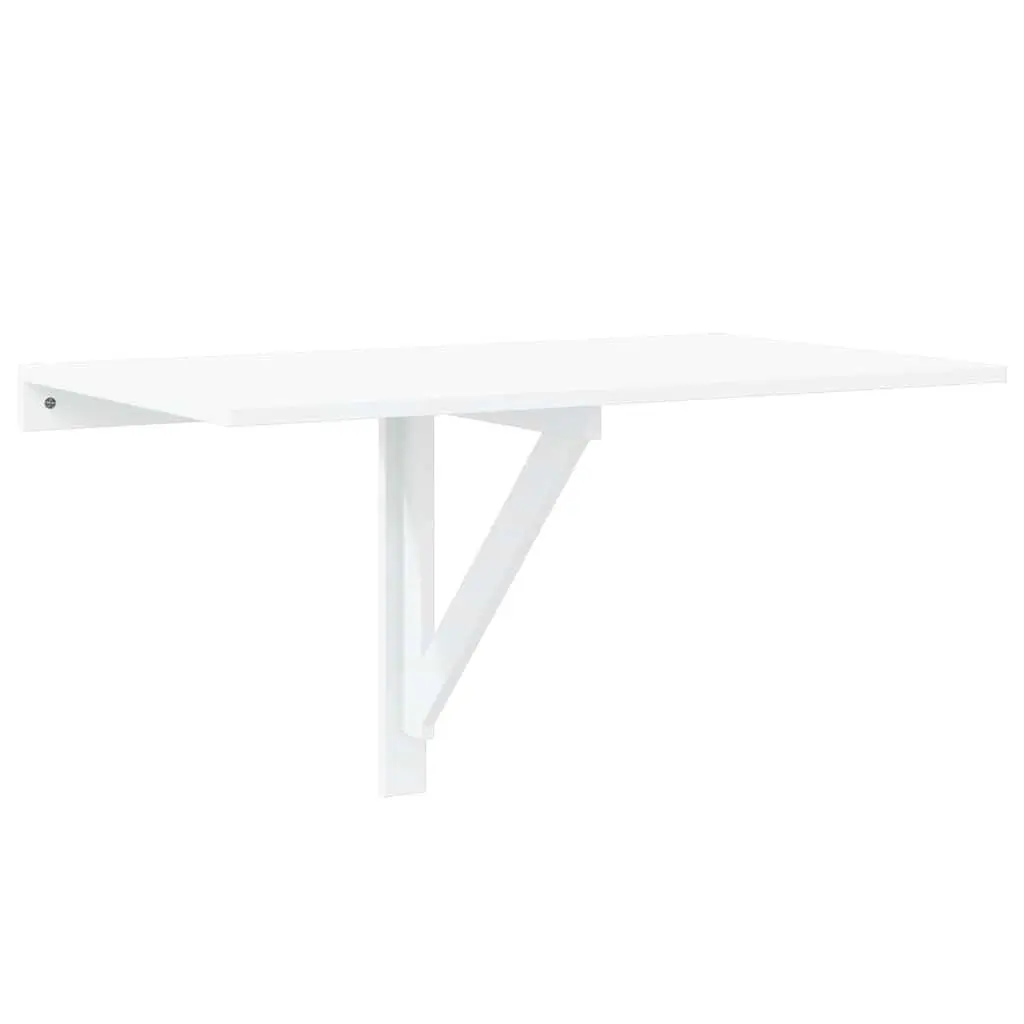 White Folding Wall Table 100x60 cm