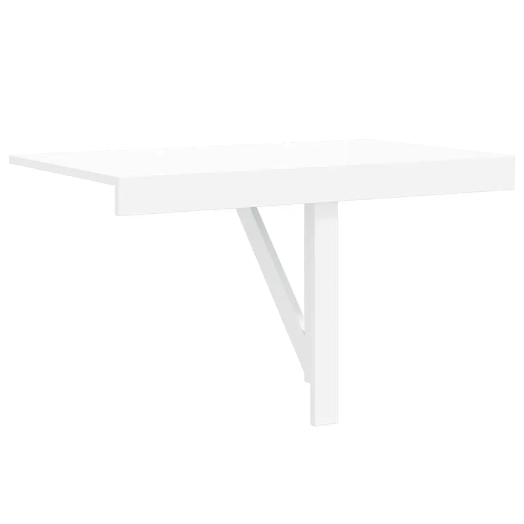 White Folding Wall Table 100x60 cm