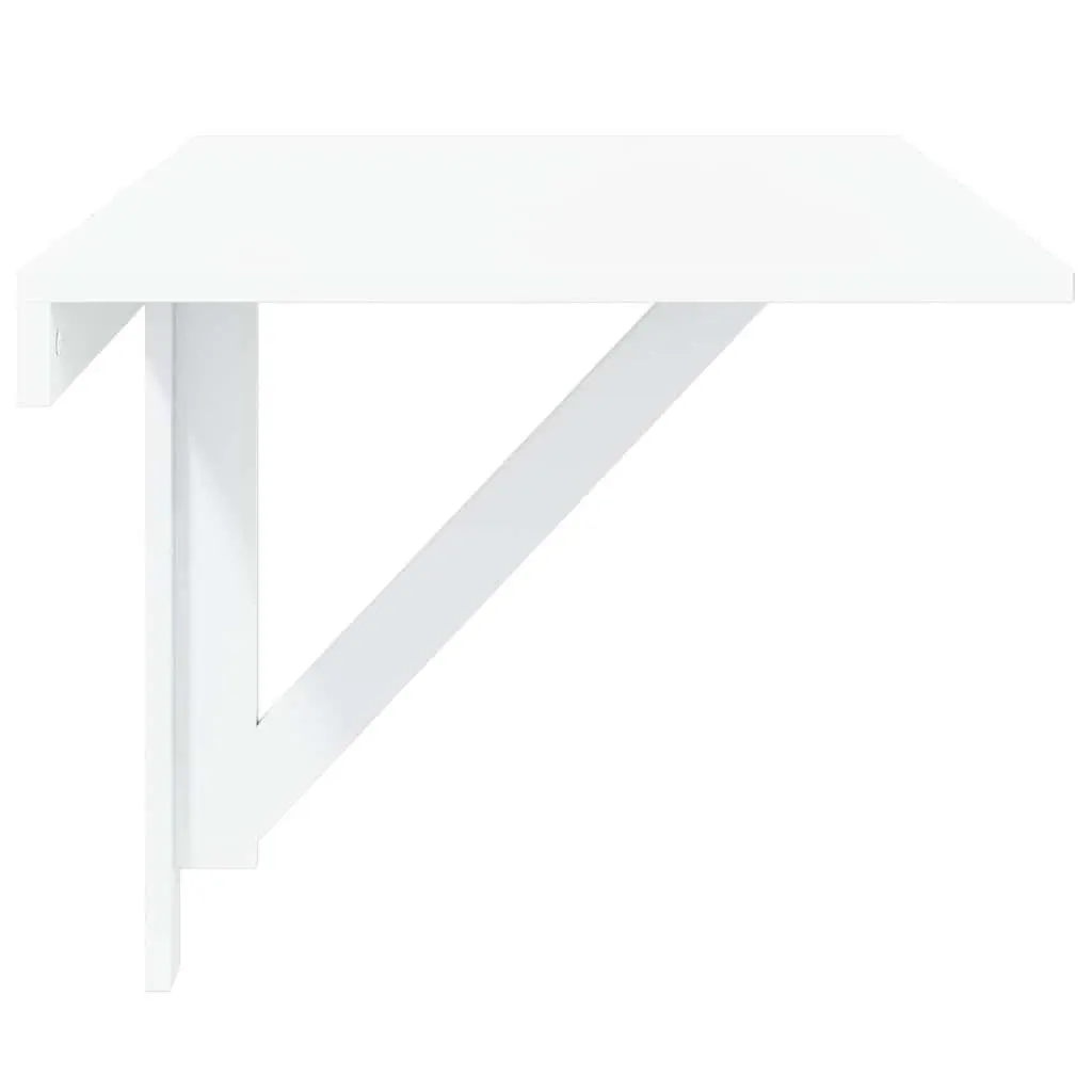 White Folding Wall Table 100x60 cm