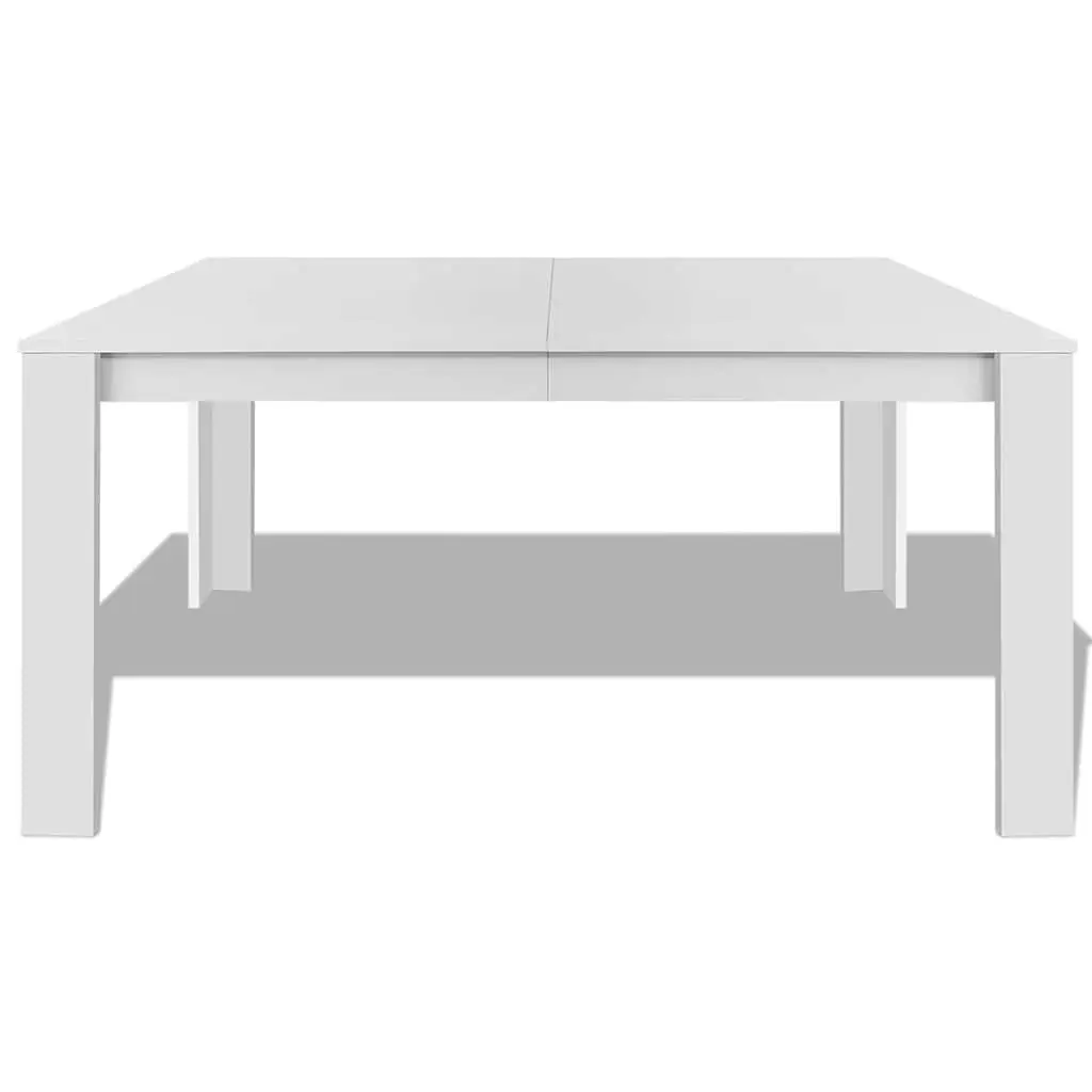 Dining Table 140x80 cm White Kitchen Room Furniture Modern Contemporary Design