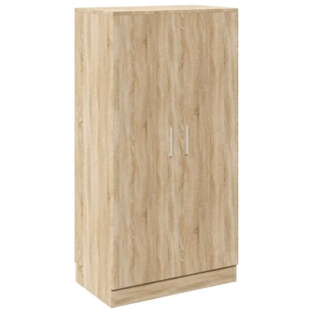 Shoe Cabinet Wooden 7 Shelves Brown Hall Storage Organiser Closet Furniture Rack